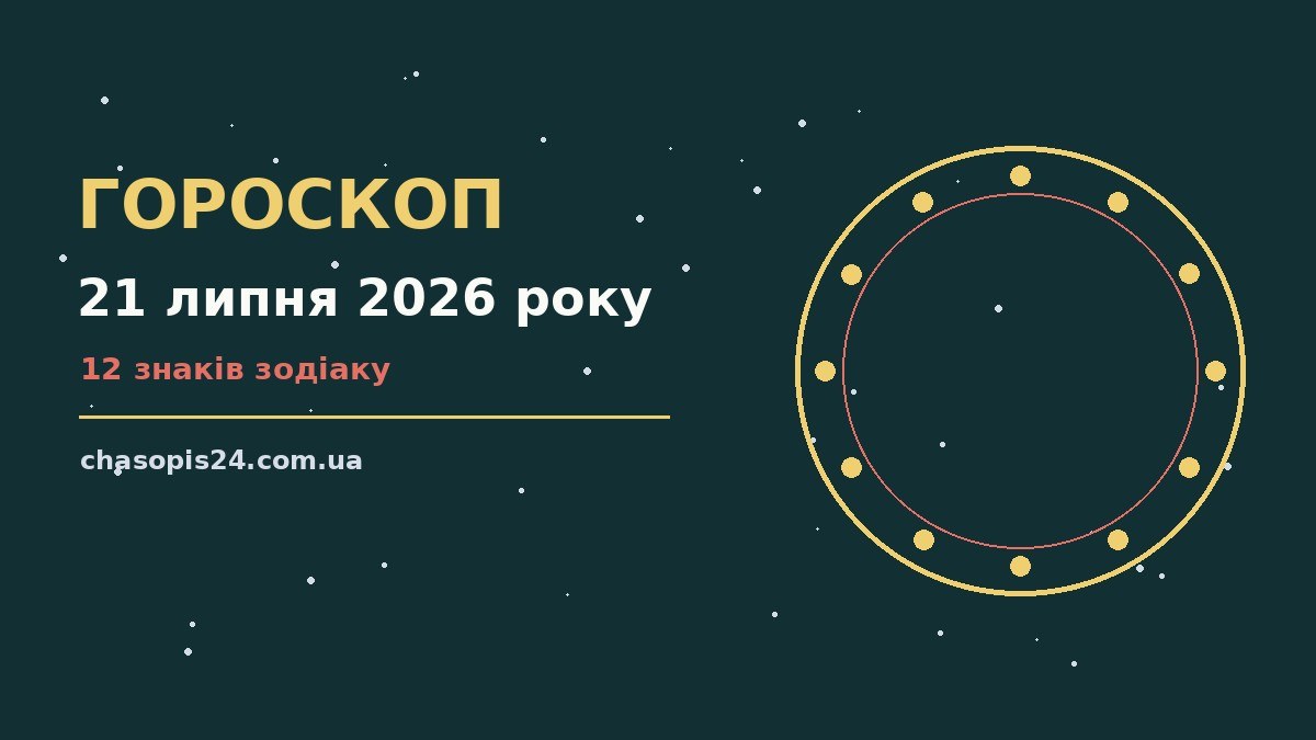 Гороскоп на 21 липня 2026 року: ритм дня для 12 знаків для нових справ і розмов