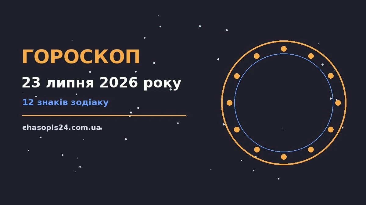 Гороскоп на 23 липня 2026 року: ритм дня для 12 знаків для нових справ і розмов