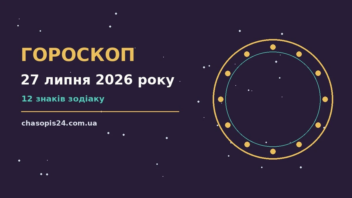 Гороскоп на 27 липня 2026 року: ритм дня для 12 знаків для нових справ і розмов