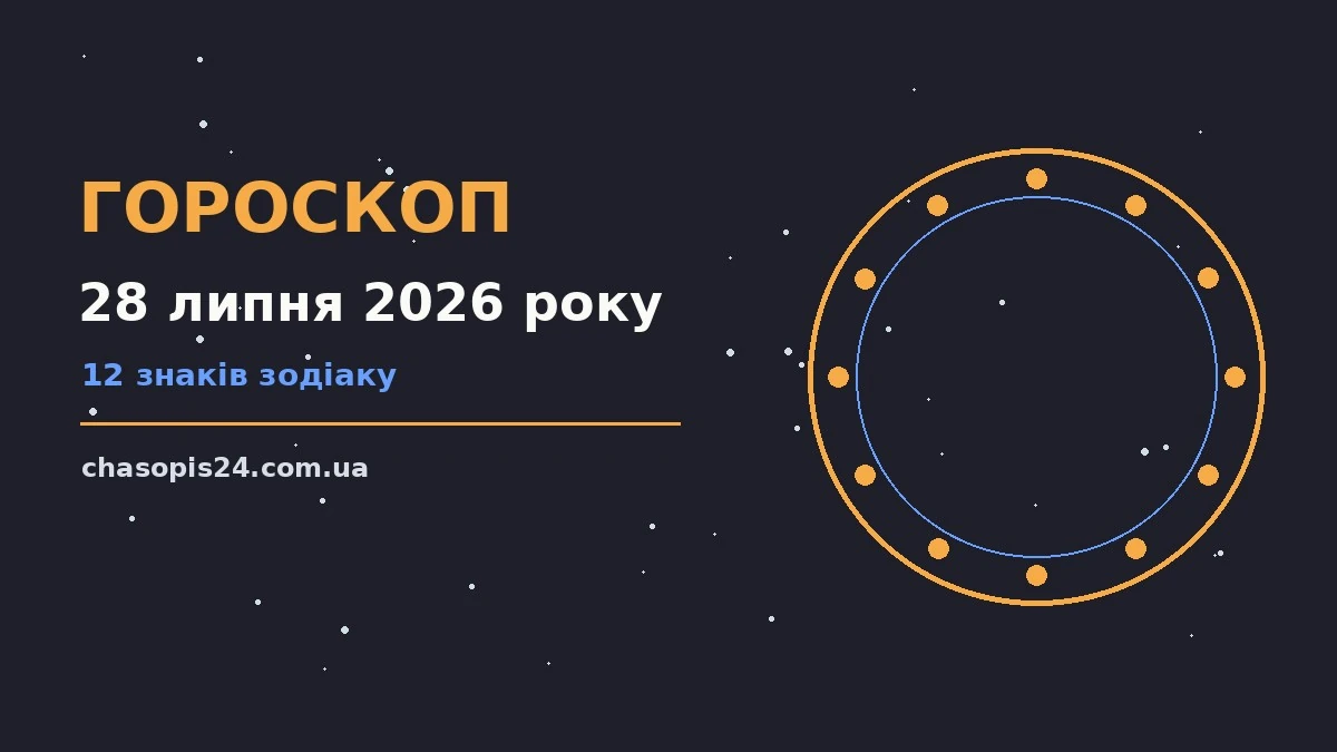 Гороскоп на 28 липня 2026 року: ритм дня для 12 знаків для нових справ і розмов