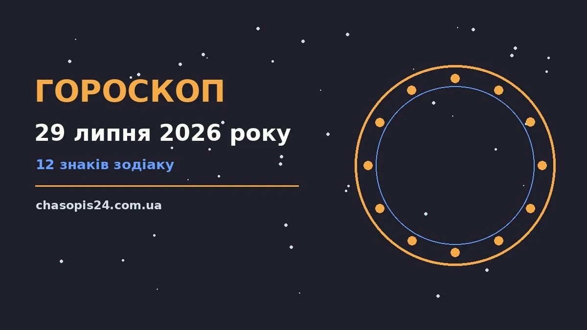 Гороскоп на 29 липня 2026 року: ритм дня для 12 знаків для нових справ і розмов