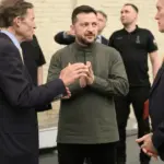 Володимир Зеленський під час зустрічі із сенаторами США
