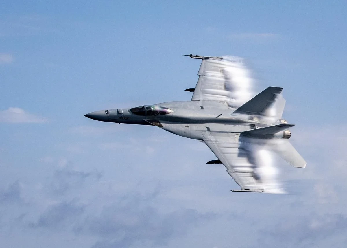 Четверте перехоплення за рік: іспанський F-18 збив дрон на підльоті до Галаца
