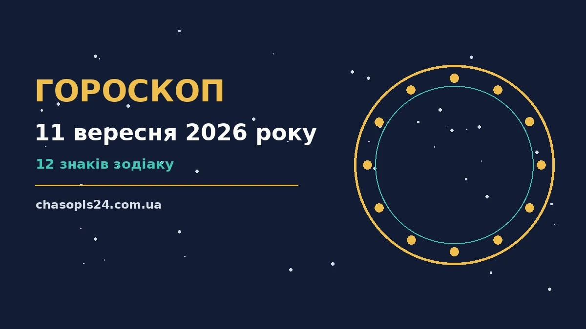 Гороскоп на 11 вересня 2026 року: ритм дня для 12 знаків для нових справ і розмов