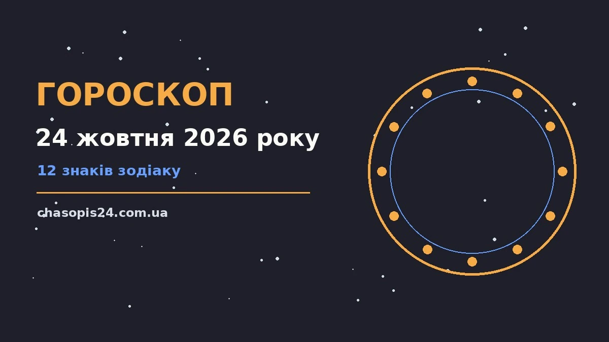 Гороскоп на 24 жовтня 2026 року: ритм дня для 12 знаків для нових справ і розмов