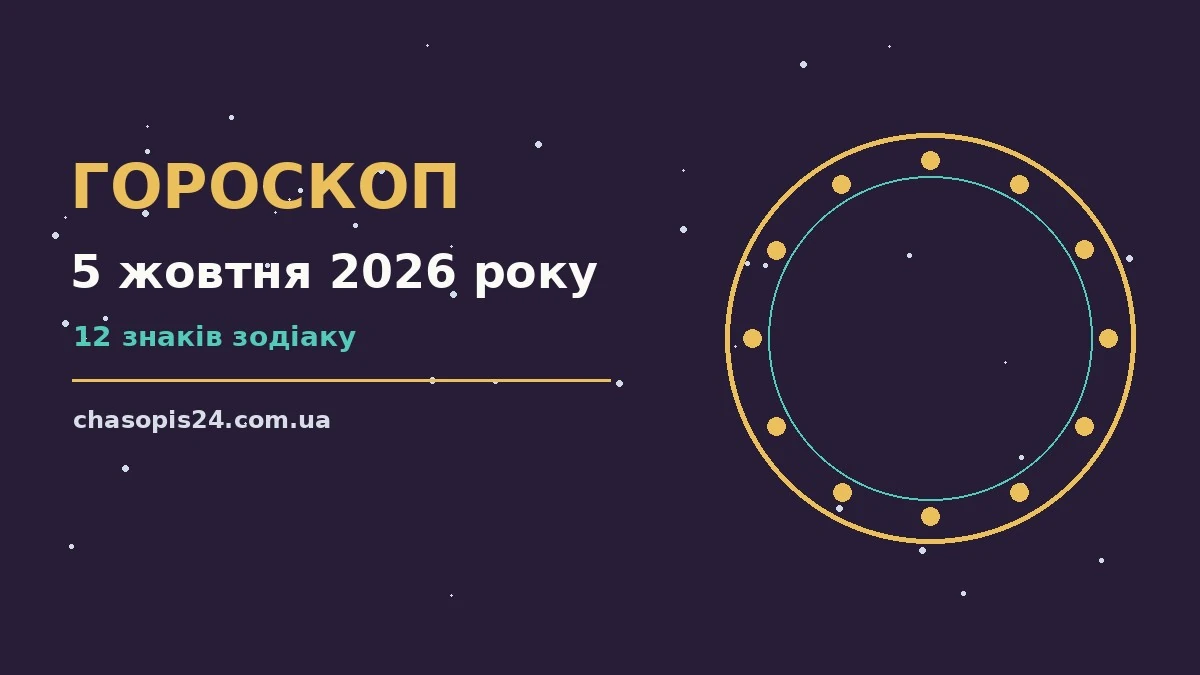 Гороскоп на 5 жовтня 2026 року: ритм дня для 12 знаків для нових справ і розмов